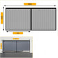 2-Pack Bug-Proof Garage Door Screen