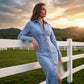 👗 50% OFF NOW! ✨ Button-Down Denim Midi Dress – Curvy, Chic & Versatile – Soft denim, flattering fit & perfect for day or night with sneakers or heels 🔵