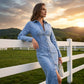 👗 50% OFF NOW! ✨ Button-Down Denim Midi Dress – Curvy, Chic & Versatile – Soft denim, flattering fit & perfect for day or night with sneakers or heels 🔵