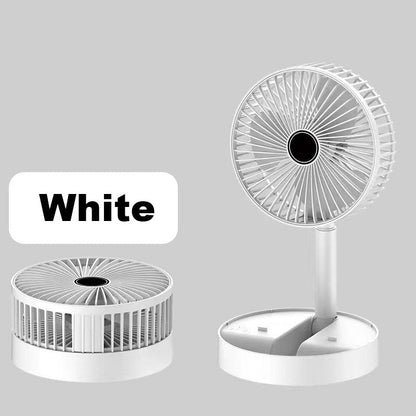 🌀 50% OFF NOW! 🔋 Telescopic Folding USB Charging Fan – Adjustable height, quiet operation & portable – perfect for desk, travel or outdoor use 💨
