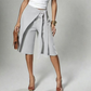 Women's Chic Tie-Front Wide-Leg Culottes