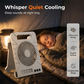🌀 50% OFF NOW! ☀️ Solar-Powered Outdoor Fan – Rechargeable, ultra-quiet & with LED light – Perfect for camping, patio or power outages – energy-saving and portable 🔋
