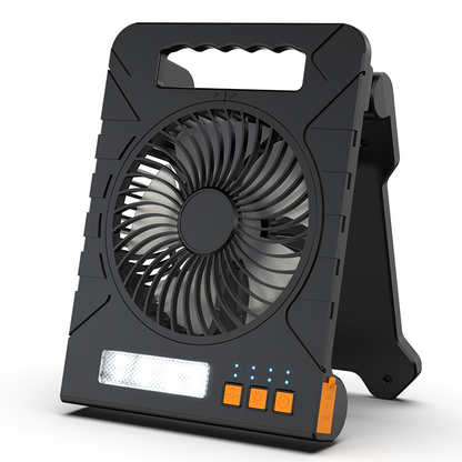 🌀 50% OFF NOW! ☀️ Solar-Powered Outdoor Fan – Rechargeable, ultra-quiet & with LED light – Perfect for camping, patio or power outages – energy-saving and portable 🔋