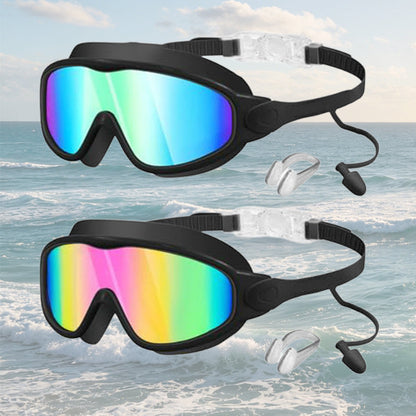 Anti-Fog Swimming Goggles with Earplugs & Nose Clip