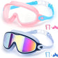 Anti-Fog Swimming Goggles with Earplugs & Nose Clip