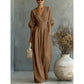 🔥Hot Sale 50% OFF🌸Women's V-Neck High Waist Wide Leg Jumpsuit