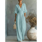 🔥Hot Sale 50% OFF🌸Women's V-Neck High Waist Wide Leg Jumpsuit