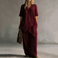 50% OFF !✨Women's Asymmetrical Top & Wide-Leg Pants Set
