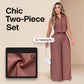 👗✨Women's Sleeveless Top & Pants 2-Piece Set✨𝘉𝘶𝘺 𝘢𝘯𝘺 2 𝘢𝘯𝘥 𝘨𝘦𝘵 𝘢𝘯 𝘦𝘹𝘵𝘳𝘢 8% 𝘥𝘪𝘴𝘤𝘰𝘶𝘯𝘵