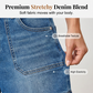 🩳New arrival 50% OFF💐 Viral Bermuda Denim Shorts – Thigh-Covering Confidence & Stretchy Mid-Rise Fit ✨
