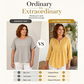 🔥👚2026 Summer Hot Sale– Only ￡16.99!!⚡️Women's Long Sleeve Pleated Henley Neck Blouse✨Soft Breathable Elegant Casual Pleated Top Daily Commute Outfit UK🇬🇧💐