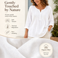 🔥👚2026 Summer Hot Sale– Only ￡16.99!!⚡️Women's Long Sleeve Pleated Henley Neck Blouse✨Soft Breathable Elegant Casual Pleated Top Daily Commute Outfit UK🇬🇧💐