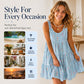 🌸 50% OFF NOW! -Women's Sleeveless O-Neck Tiered Midi Dress