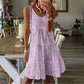 🌸 50% OFF NOW! -Women's Sleeveless O-Neck Tiered Midi Dress