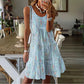 🌸 50% OFF NOW! -Women's Sleeveless O-Neck Tiered Midi Dress