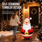 150cm Inflatable Santa Claus Tumbler with LED Light Christmas Outdoor Party Decoration