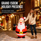 150cm Inflatable Santa Claus Tumbler with LED Light Christmas Outdoor Party Decoration