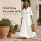 🌈2026 Summer Hot Sale 50% OFF!🌸Women's V-Neck Ruffle Sleeve Maxi Dress – Effortless Everyday Style✨