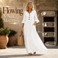 🌈2026 Summer Hot Sale 50% OFF!🌸Women's V-Neck Ruffle Sleeve Maxi Dress – Effortless Everyday Style✨