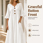 🌈2026 Summer Hot Sale 50% OFF!🌸Women's V-Neck Ruffle Sleeve Maxi Dress – Effortless Everyday Style✨