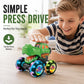 Kids Press and Go Monster Toy Truck with Light Up Wheels
