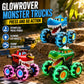 Kids Press and Go Monster Toy Truck with Light Up Wheels
