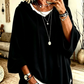 ⌛Limited-Time Offer-Women's Loose-Fit Velvet Drawstring Pullover Sweatshirt
