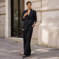 ✨🛍️Fresh Drop - Blazer & Wide-Leg Pant Suit – Clean Lines & Breezy Comfort for Confident All-Day Wear
