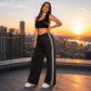 ⏳Time-Limited Special⏰Women's  Chic Striped Drawstring Track Pants