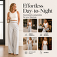 ⌛Limited-Time Offer🛍️Women's High-Waisted, Highly Stretchy Wide-Leg Pants with Contrast-Color Piping💯High quality