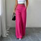 ⌛Limited-Time Offer🛍️Women's High-Waisted, Highly Stretchy Wide-Leg Pants with Contrast-Color Piping💯High quality