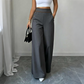 ⌛Limited-Time Offer🛍️Women's High-Waisted, Highly Stretchy Wide-Leg Pants with Contrast-Color Piping💯High quality