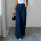⌛Limited-Time Offer🛍️Women's High-Waisted, Highly Stretchy Wide-Leg Pants with Contrast-Color Piping💯High quality