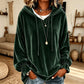 🌸Hot Sale 50% OFF💖Women’s Casual Velvet Hooded Sweatshirt – Luxe Soft Everyday Top