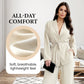 ✨50% OFF!Women’s Elegant V-Neck Top & Wide-Leg Pants 2-Piece Set