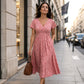 🌸Hot Sale 50% OFF!Women's Elegant V-Neck Floral Print Dress