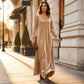 ✨Hot Sale 50% OFF👗Women's Elegant Long Sleeve Maxi Dress