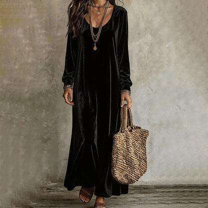 ✨Hot Sale 50% OFF👗Women's Elegant Long Sleeve Maxi Dress