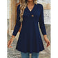🌸Hot Sale 50% OFF✨Women's V Neck Ribbed Knit Casual Top