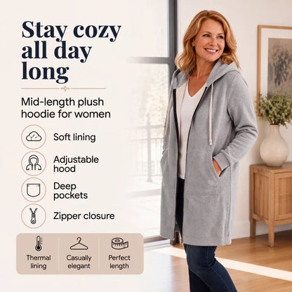 🔥 This Week’s Special – £12.99! 🧥 Women’s Casual Zip-Up Fleece Hoodie