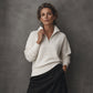 🛍️🍂LAST DAY SALE 70% OFF👍⏰Women's Quarter-Zip Ribbed Pullover Sweater – Relaxed Fit