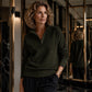 🛍️🍂LAST DAY SALE 70% OFF👍⏰Women's Quarter-Zip Ribbed Pullover Sweater – Relaxed Fit
