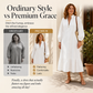 50% OFF 👗 Women's Half-Zip Stand Collar Dress with Lantern Sleeves