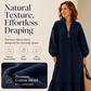 50% OFF 👗 Women's Half-Zip Stand Collar Dress with Lantern Sleeves