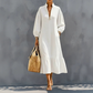50% OFF 👗 Women's Half-Zip Stand Collar Dress with Lantern Sleeves