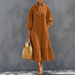 50% OFF 👗 Women's Half-Zip Stand Collar Dress with Lantern Sleeves