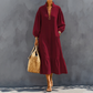 50% OFF 👗 Women's Half-Zip Stand Collar Dress with Lantern Sleeves