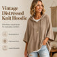 🔥50% off!Women's Hooded Drawstring Knit Pullover