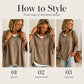 🔥50% off!Women's Hooded Drawstring Knit Pullover