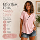 ✨Hot Sale 50% OFF! Women's V-Neck Top with Side Tie